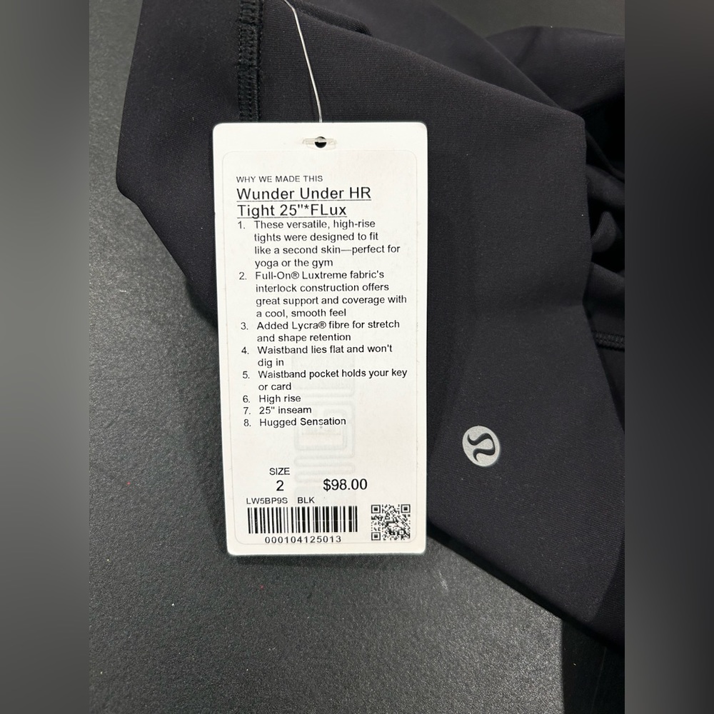 *NWT* Lululemon Wunder Under HR Tight 25"*Flux Size 2